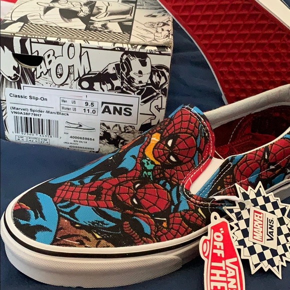 marvel spider man vans
